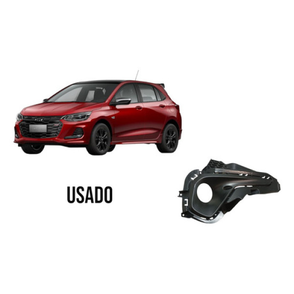 Moldura Farol Milha Esquerdo Onix 2020/2022 26305041 Preto Esquerdo