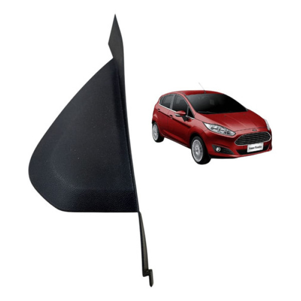 Moldura Acabamento Painel Esquerd New Fiesta 2013/2016 Preto