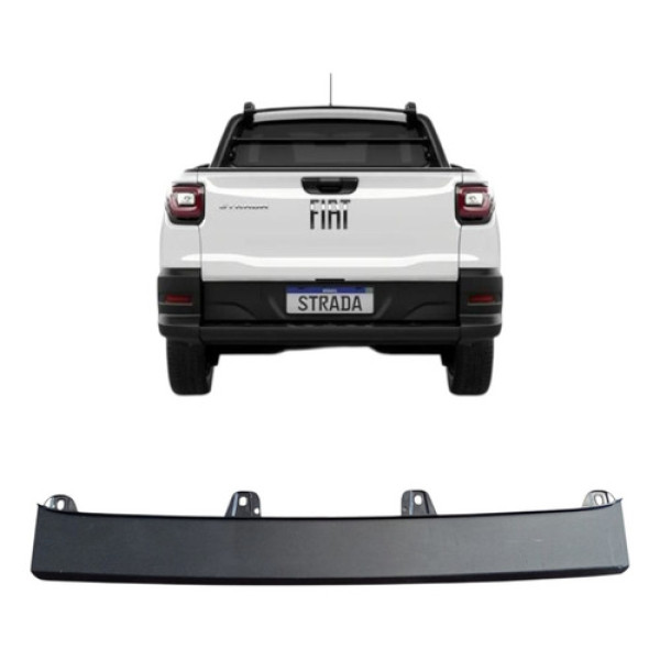 Moldura Soleira Parachoque Traseir Strada 2021/ 100253290 Preto