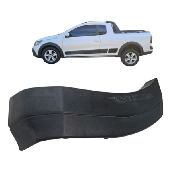 Moldura Parachoque Traseiro Esquerdo Saveiro G5 Cross Orig Preto