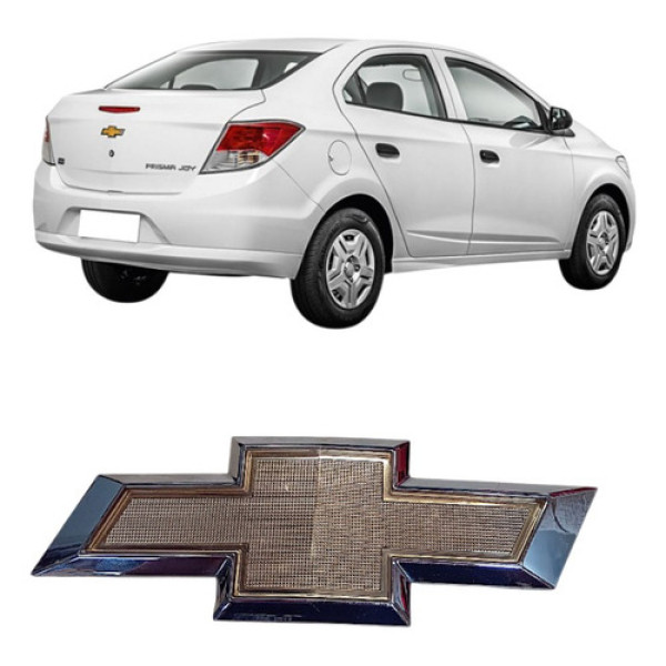 Emblema Gm Tampa Traseira Prisma 2013/2018 94747902 Cromo/dourado