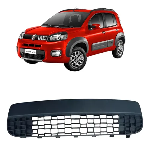 Grade Inferior Parachoque Diant Fiat Uno 2015/16 100209416 Grafite